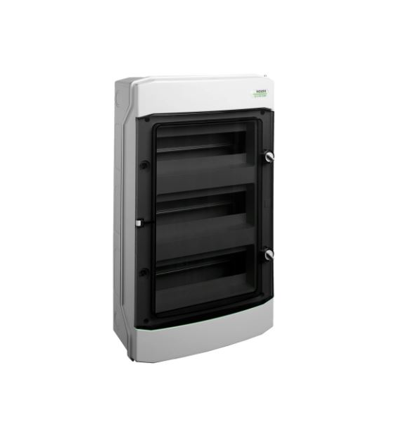 Noark plast. obudowa instal., natynk., IP65, 3 rzedy, 3x12 modułów PHS 36T