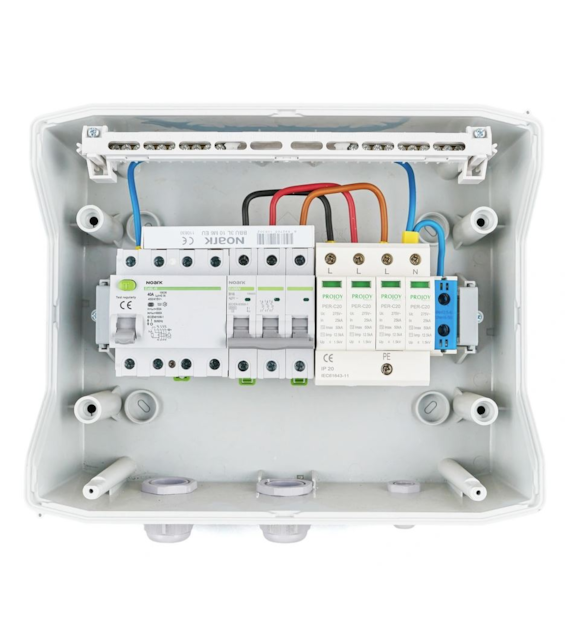 Gotowa Rozdzielnica R|AC|T2|B20|40A/100mA|3F Projoy