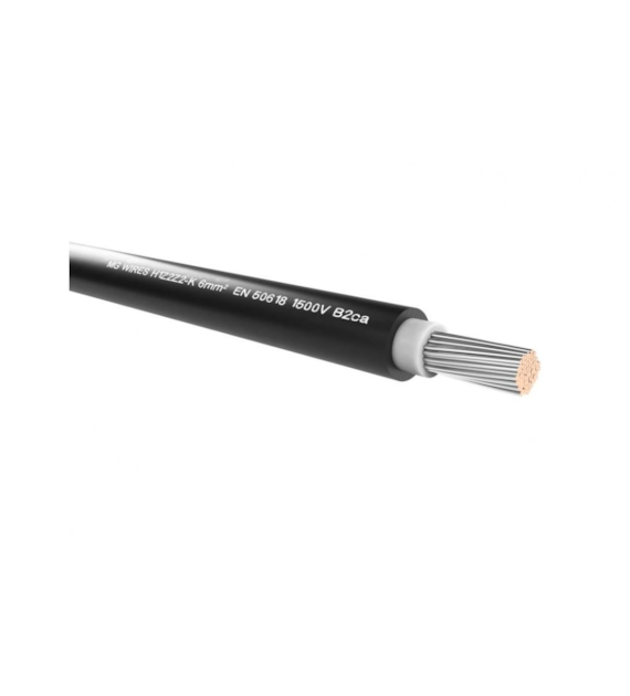 Kabel fotowoltaiczny MG WIRES GROUP H1Z2Z2-K 1x6 BK B2ca Czarny (pak. 500m)