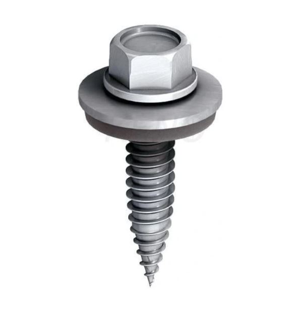 Blachowkręt samowiercący z łbem M6x25 z EPDM, Bimetal (100 szt. pak.)
